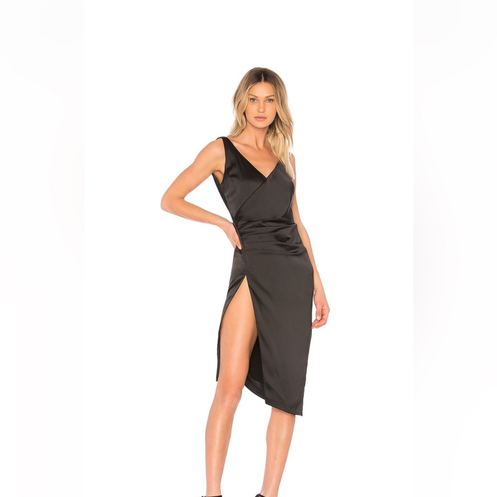 NBD Black Midi Dress